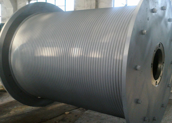 Wire Rope Hoist Cable Winch Drum 300m Capcaicty Gray For Mining