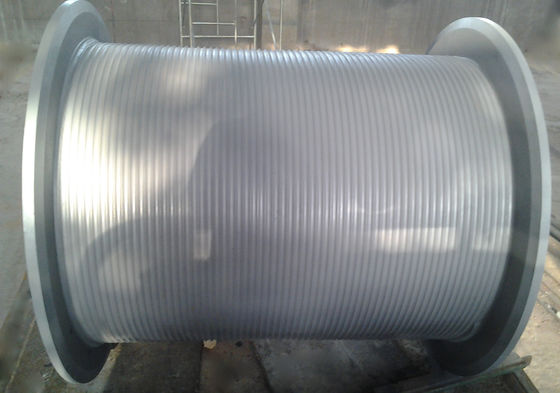 Wire Rope Hoist Cable Winch Drum 300m Capcaicty Gray For Mining